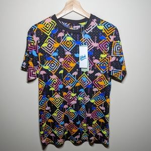 NWT Fresh Prints Neon Flamingo Tee